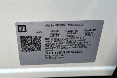 2027 Chevrolet Bolt LT