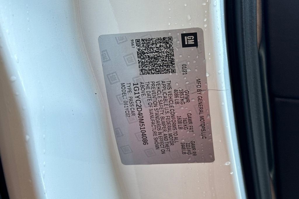 2021 Chevrolet Corvette Stingray 3LT