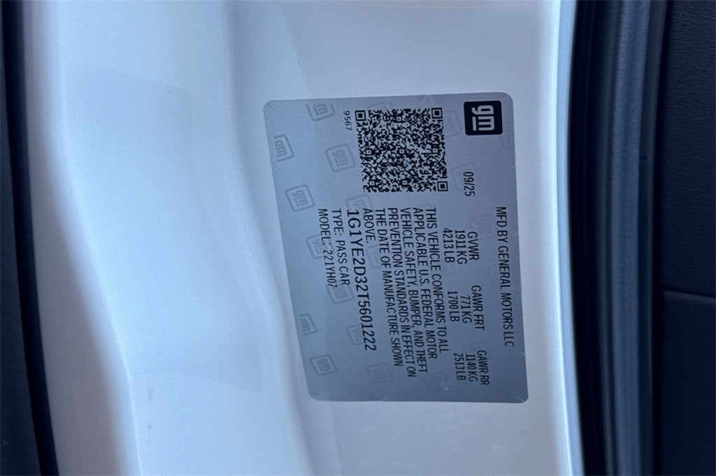 2026 Chevrolet Corvette Z06 2LZ