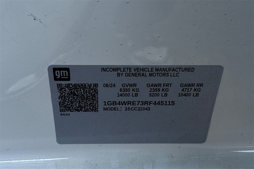 2024 Chevrolet Silverado 3500 HD Chassis Cab Work Truck