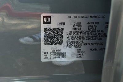 2026 Chevrolet Silverado EV WT - Standard Range