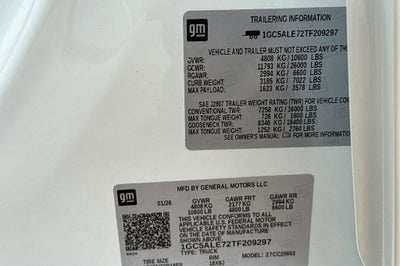 2026 Chevrolet Silverado 2500 HD WT