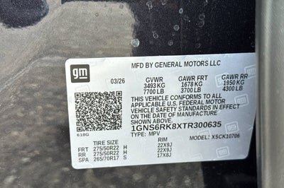 2026 Chevrolet Tahoe RST