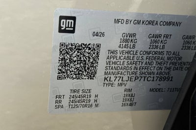 2026 Chevrolet Trax 2RS