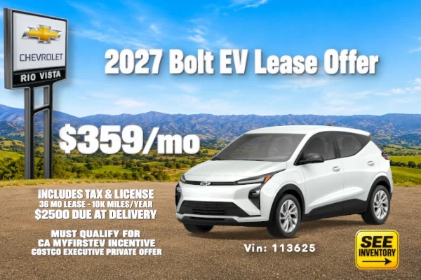 Chevy Bolt Special Lease Offer 
