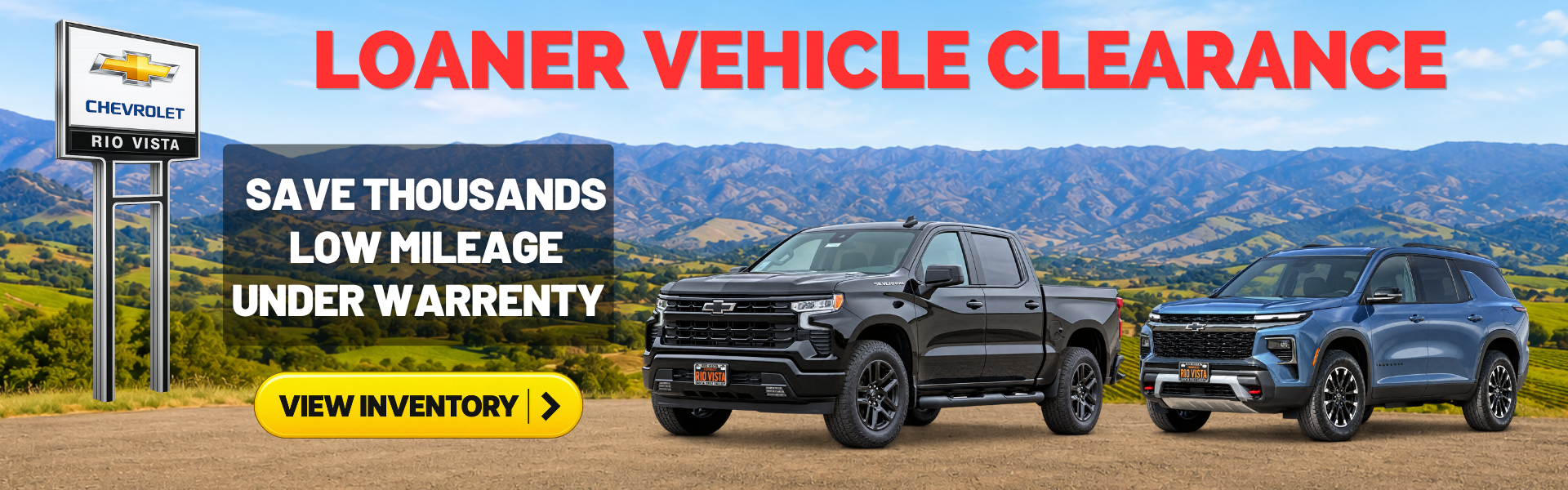 Loaner Vehicle Clearance